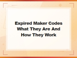 Expired Maker Codes: What They Are and How They Work